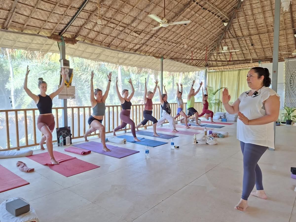 Yoga sessie in Goa